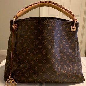 Bohemian LV Brown leather purse
